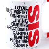 Archies Quoted Ceramic Mug - Sis