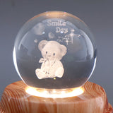 Smile Day Crystal Ball Lamp