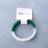 White and Green Friendship Band