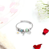 Daisy Love Charms Silver Bracelet