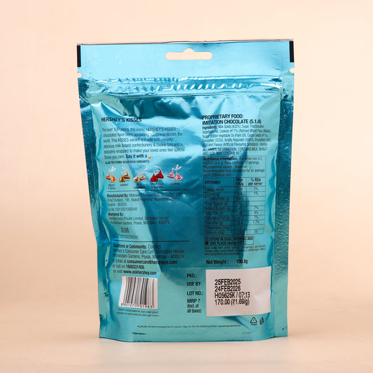 Hersheys Kisses Cookies and Creme Chocolate 100 GM