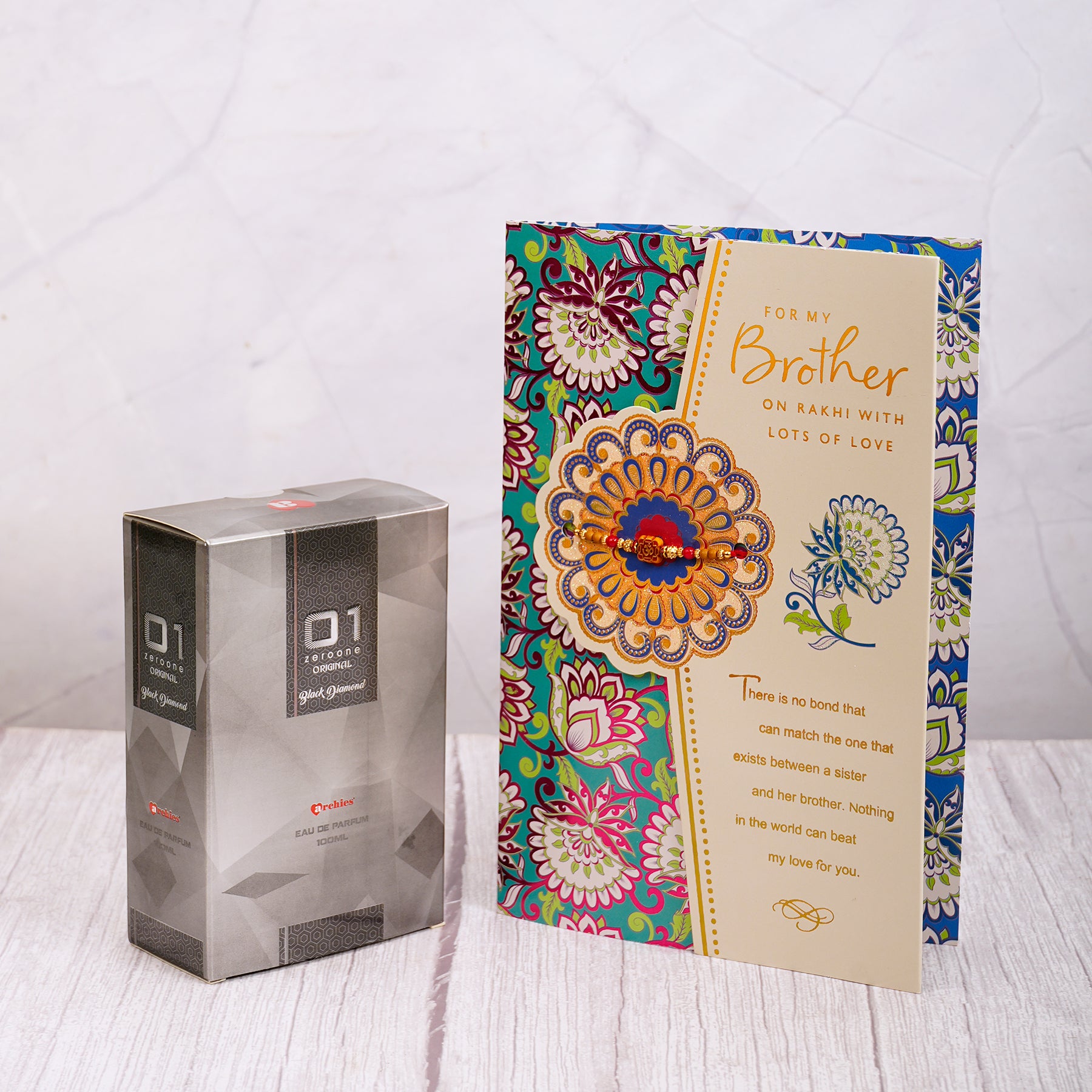Black Diamond Perfume with Brother Greeting Card