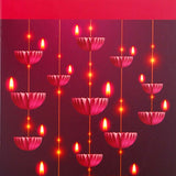 Graceful Diwali Seasons Greeting Card Pack Of 10