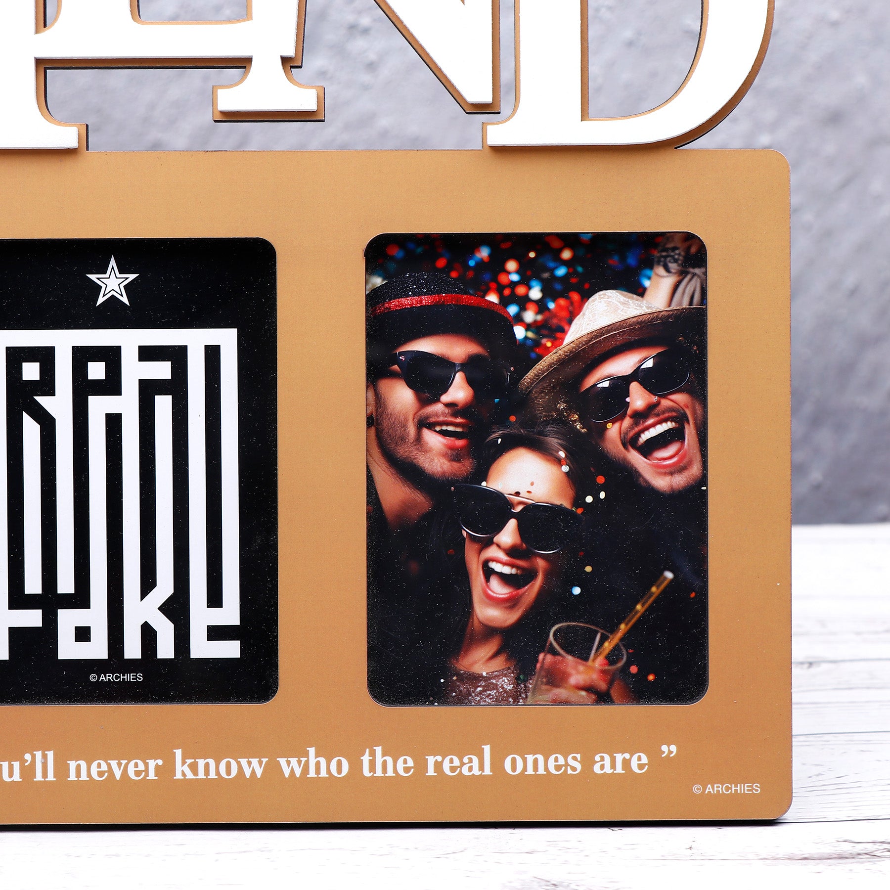 Friend Quoted Wooden Photo Frame