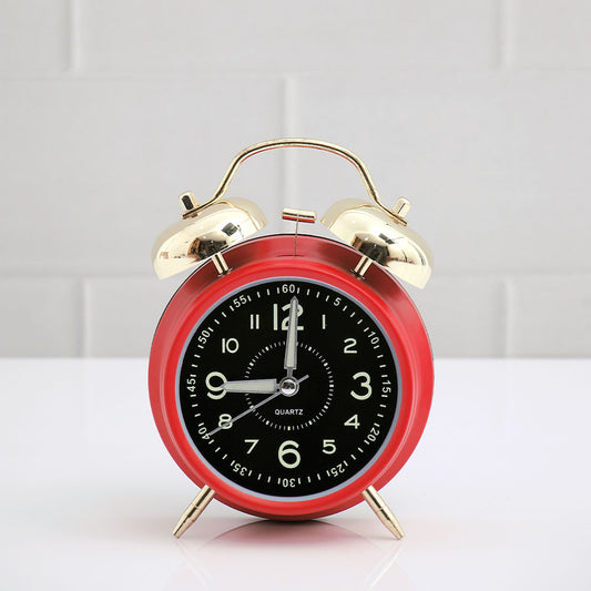 Red Twin Bell Alarm Clock