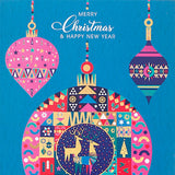 Pack Of 10 Joyful Christmas Seasons Greeting Card