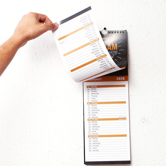 Corporate Quotes 2026 Wall Calendar With Envelope