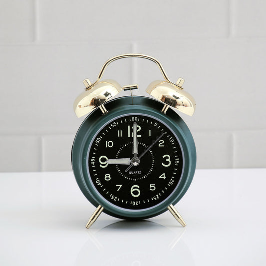 Green Twin Bell Alarm Clock
