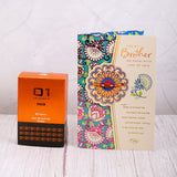 Musk Perfume with  Rakhi Wishes Greeting Card