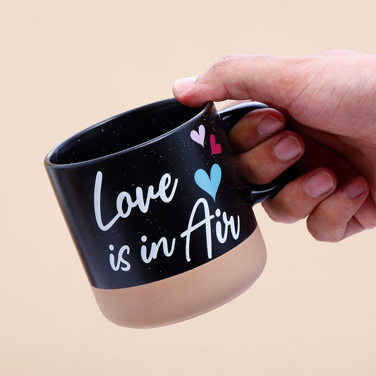 Love is In Air Quoted Cork Base Mug
