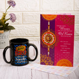 Raksha Bandhan Greeting Card With Three Handle Mug