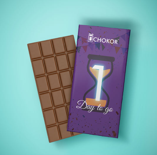 CHOKOR 1 Day to Go - Milk Chocolate Bar