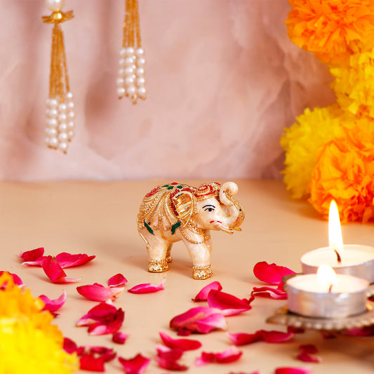 Majestic Vastu Golden Divine Elephant - Small