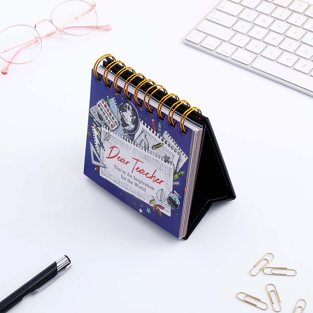 Dear Teacher - 365 Days Quotation Spiral Book