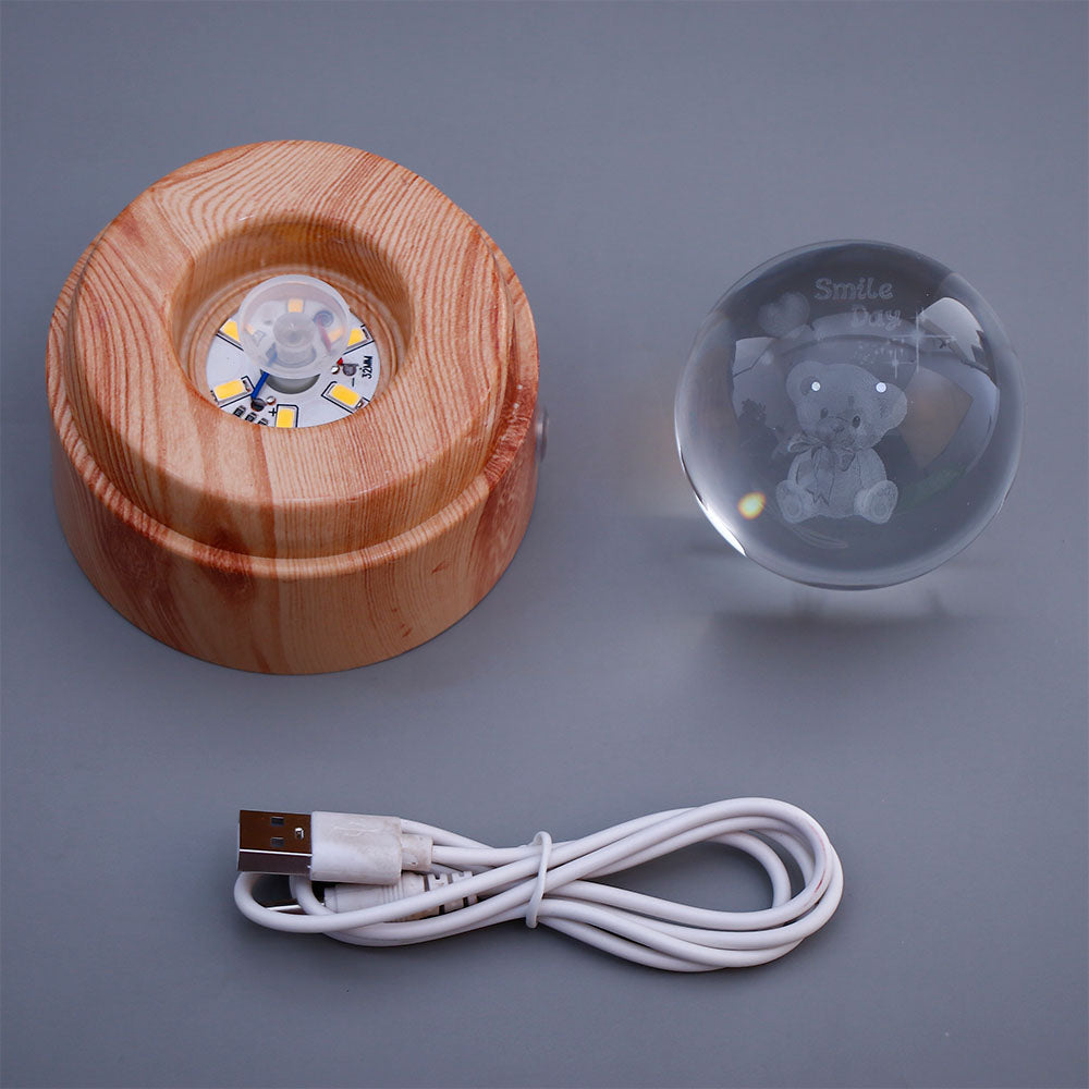 Smile Day Crystal Ball Lamp