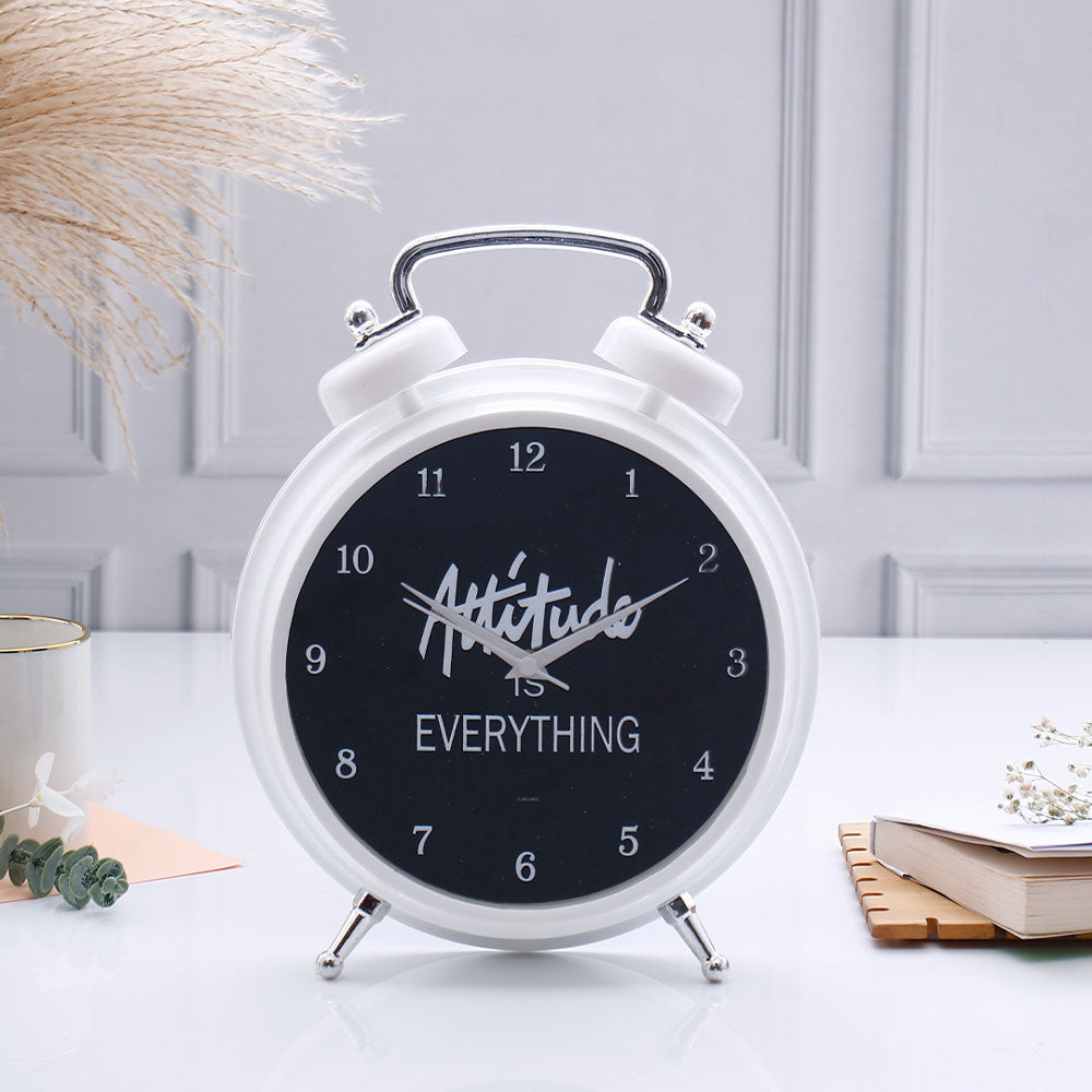 Attitude Quoted Corporate Table Clock