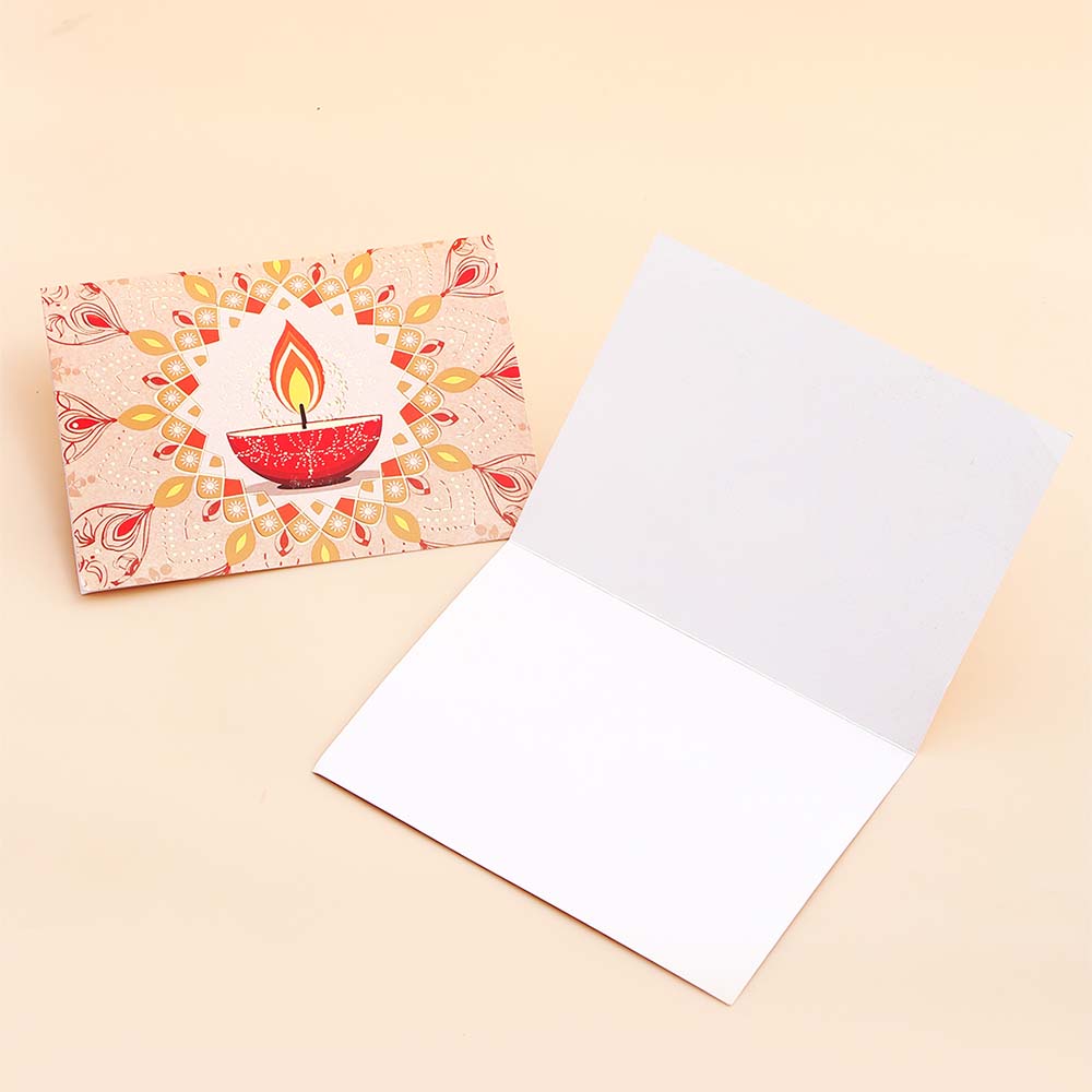 Premium Diwali Seasons Greeting Card Pack Of 10