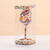 Bithday Bash Quoted Birthday Wine Glass