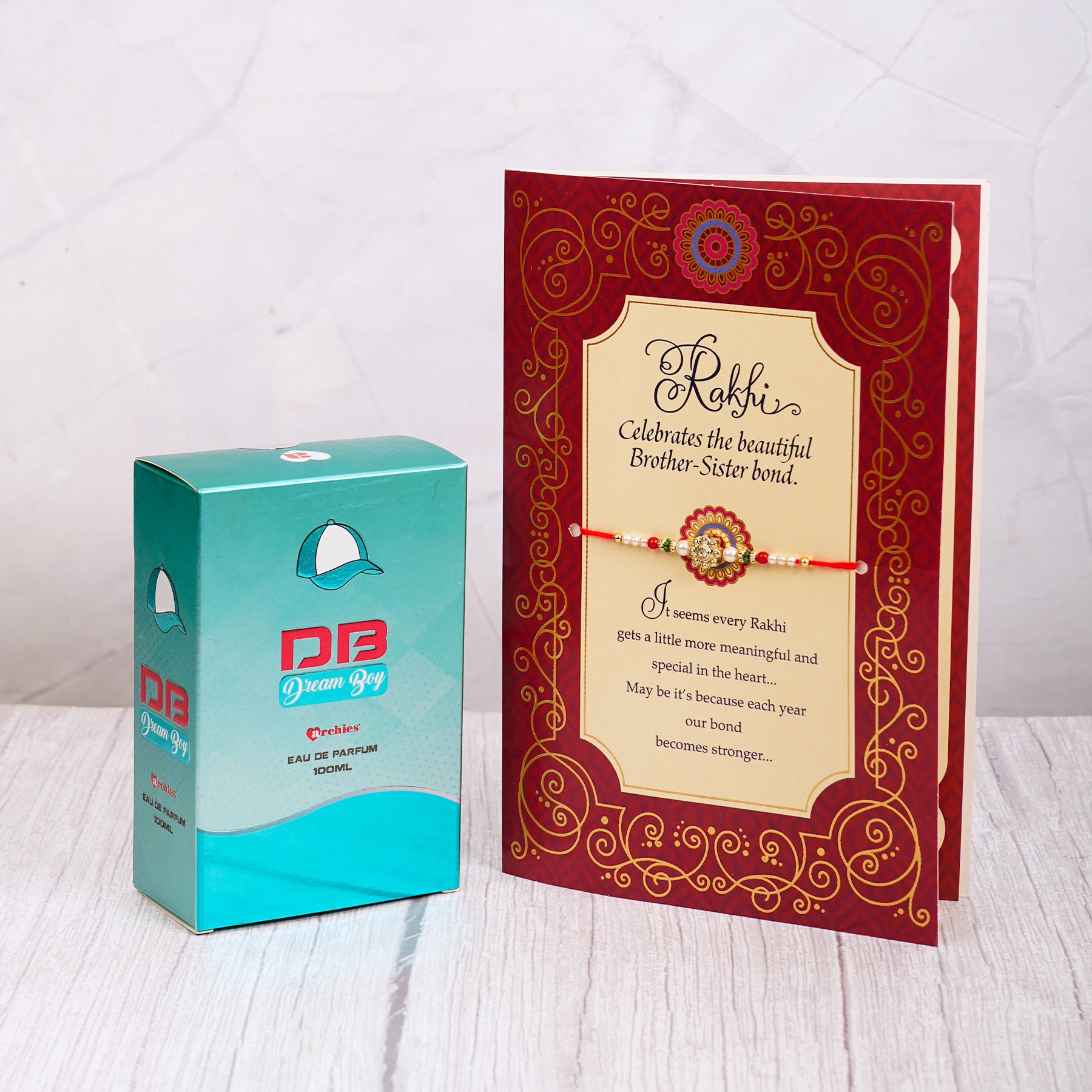 Dream Boy Perfume with Rakhi Greeting Card