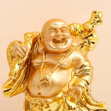 Blissful Golden Laughing Buddha