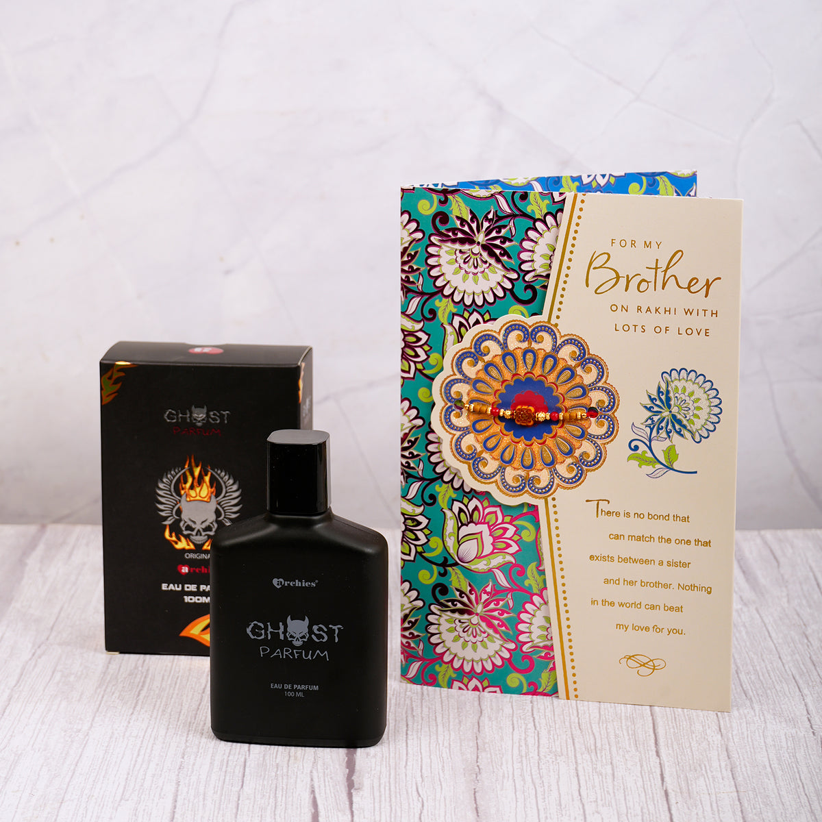 Ghost Perfume with Brother Greeting Card