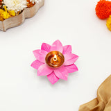 Pink Lotus Diya