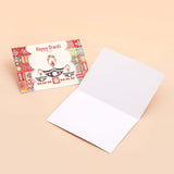 Happy Diwali Seasons Greeting Card Pack Of 10