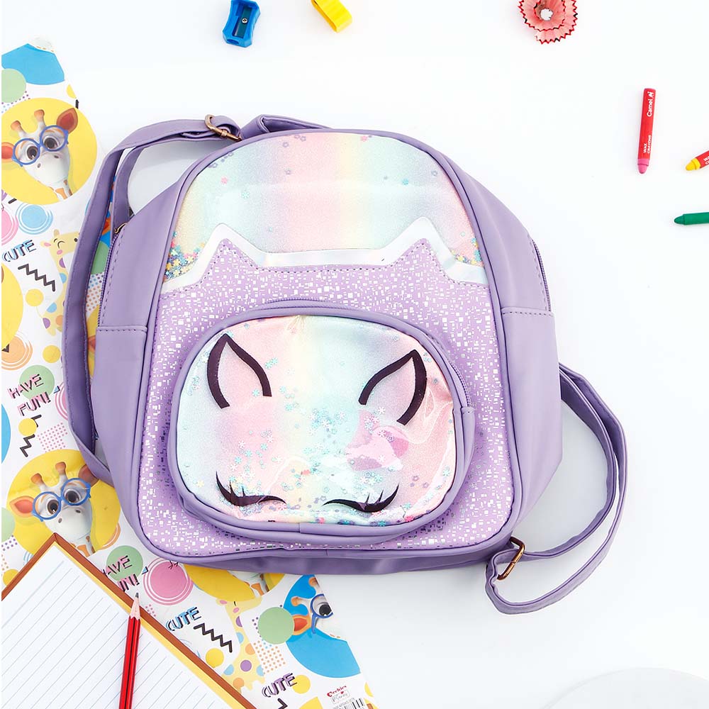 Puple Cat Ears Kids Bag