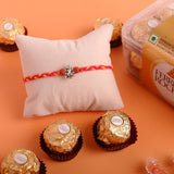 Ganesha Silver Rakhi with Ferrero Rocher 200 GM