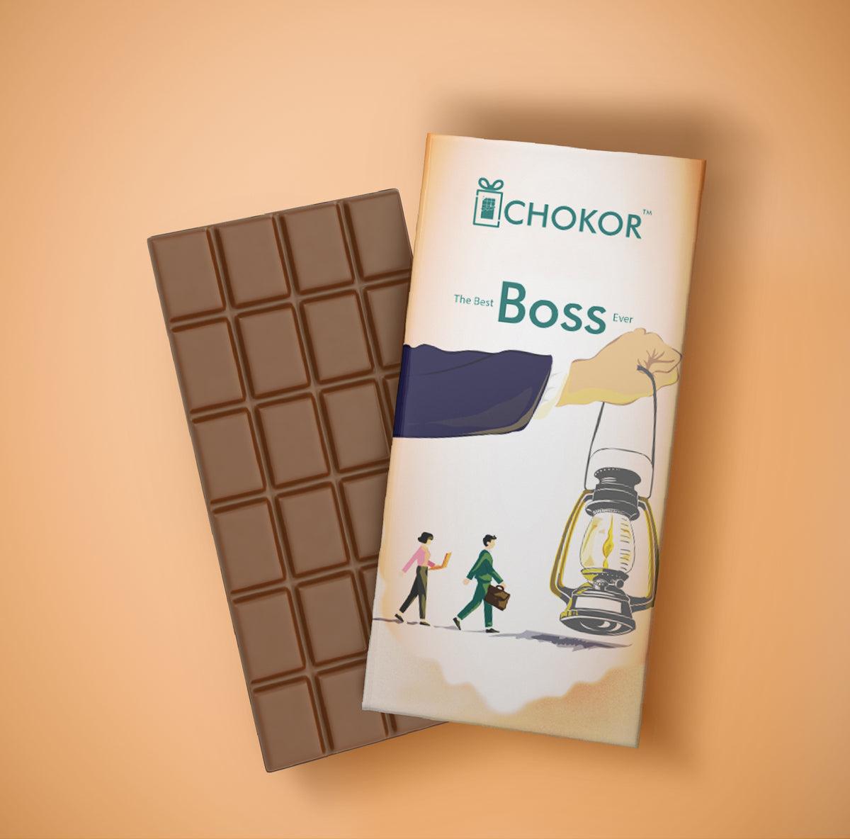 CHOKOR Best Boss Ever - White Chocolate Bar