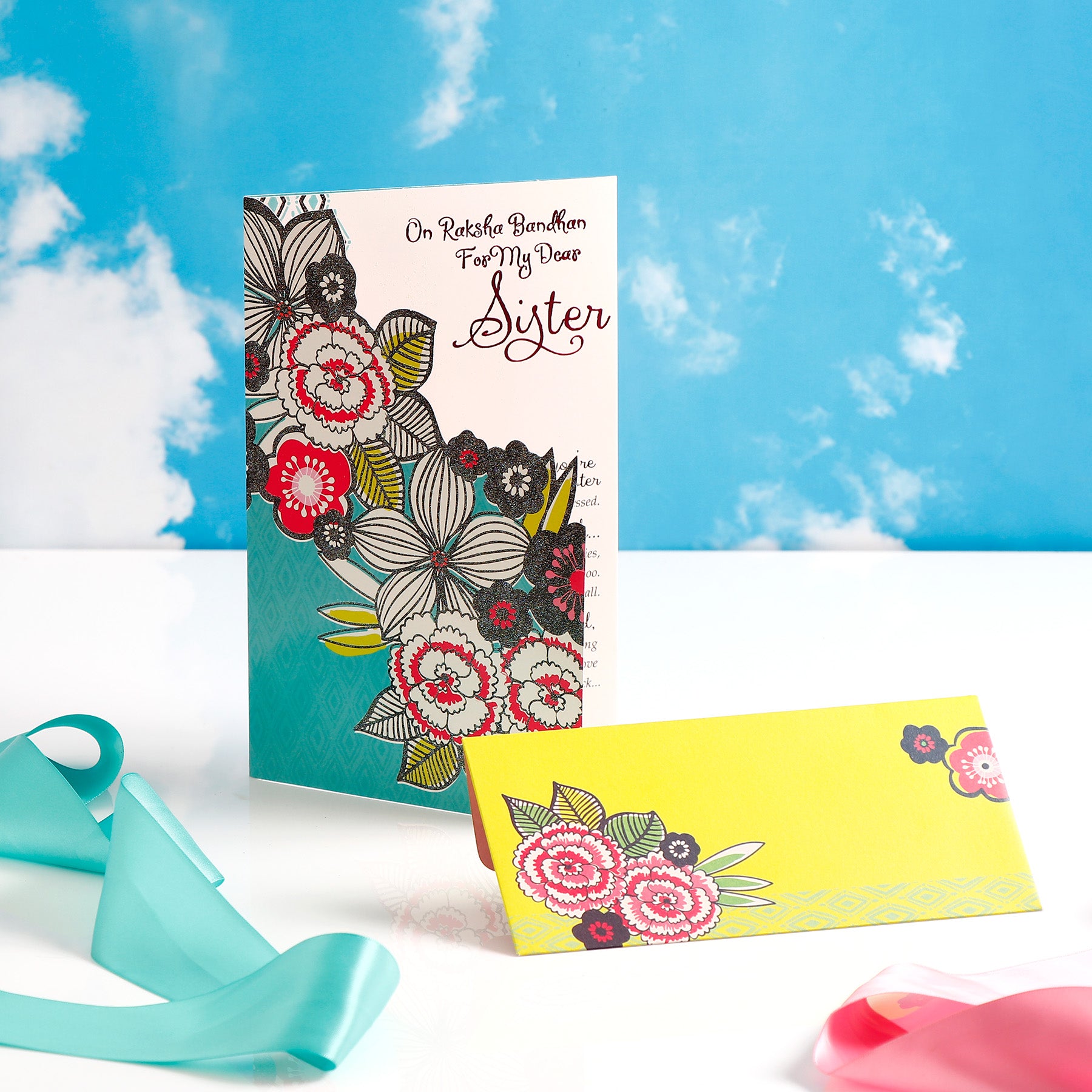 White Teddy Gift Set with Dream Girl Perfume and Greeting Card