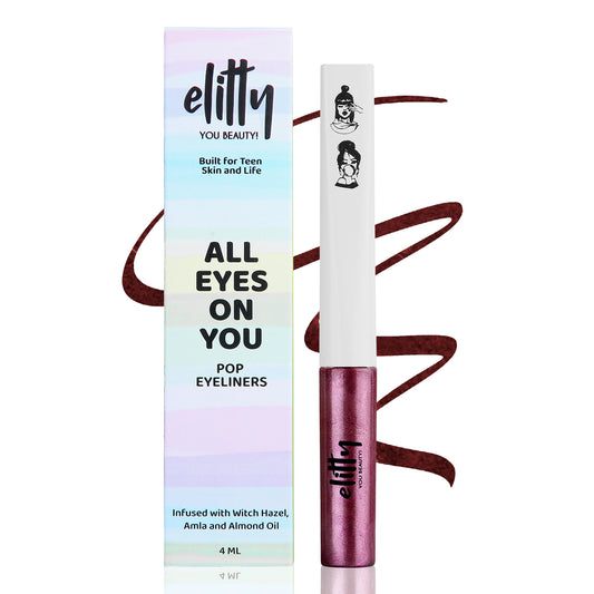 Elitty Red Metallic Pop Coloured Eyeliner - Lunar Magic (4ml)