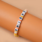 Yellow Loop Fruit Bead Friendship Bracelet
