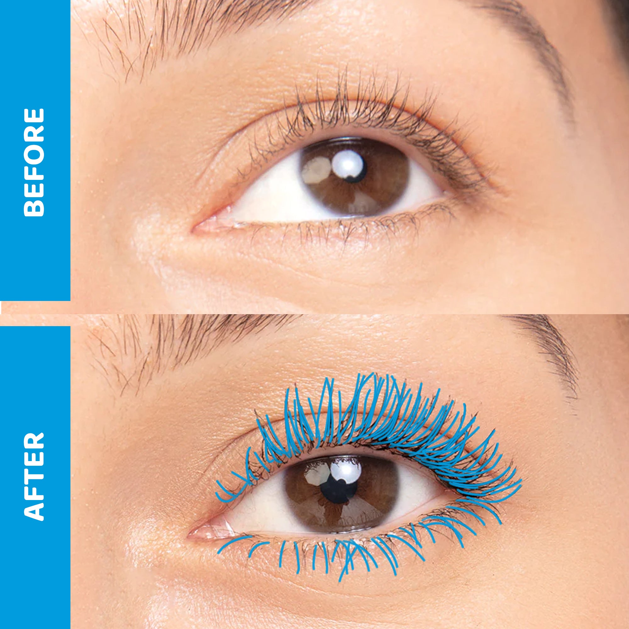 Elitty Blue Pop Colored Lush Lashes Mascara - It's Giving - 5 gm