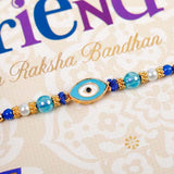 Much Love Rakhi with Greeting Card with Mug and Chocolate