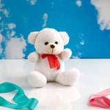 White Teddy Gift Set with Gals Perfume and Greeting Card