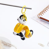 Yellow Two Wheeler Keychain