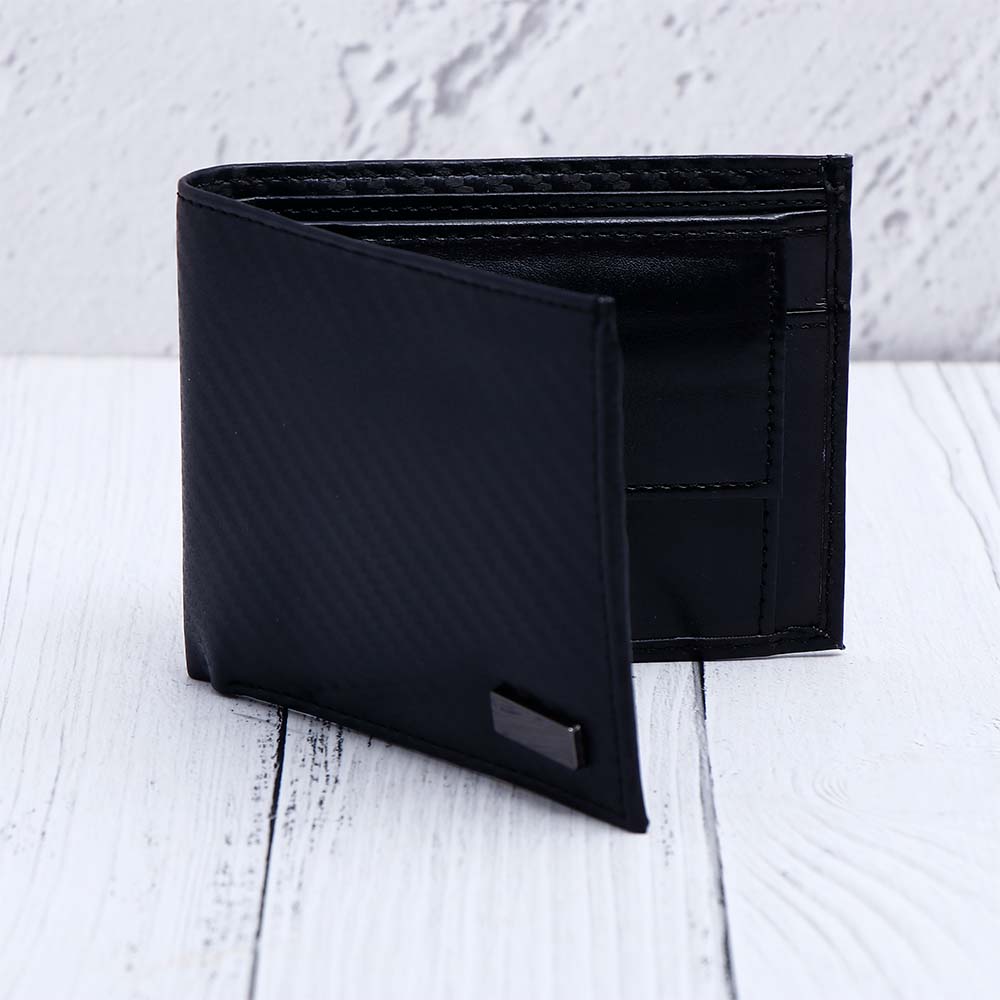 Midnight Black Wallet Pen Keychain Gift Set