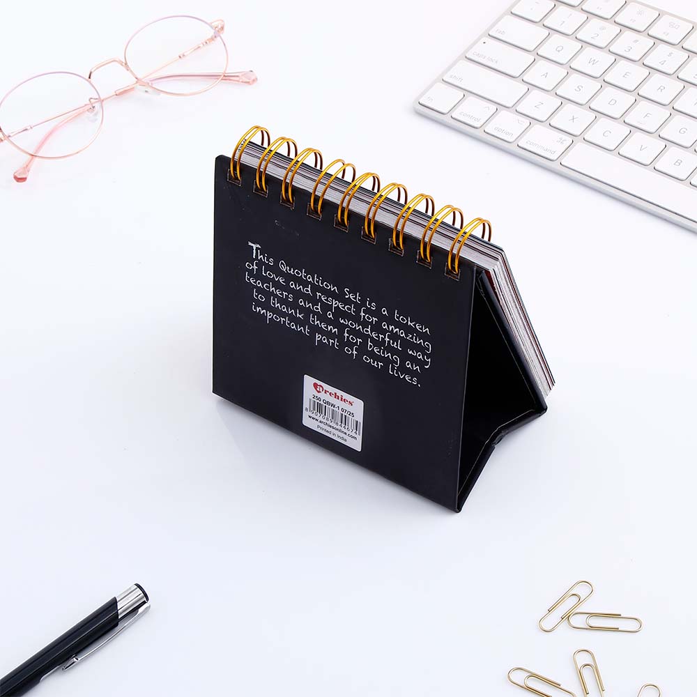 Dear Teacher - 365 Days Quotation Spiral Book