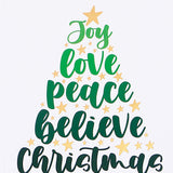 Pack Of 10 Chirstmas Festive Seasons Greeting Card