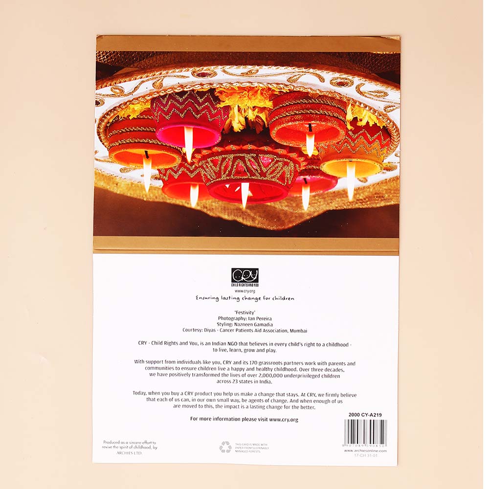 Heritage Diwali Seasons Greeting Card Pack Of 10