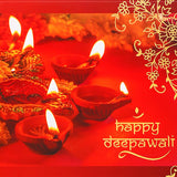 Classic Diwali Seasons Greeting Card Pack Of 10