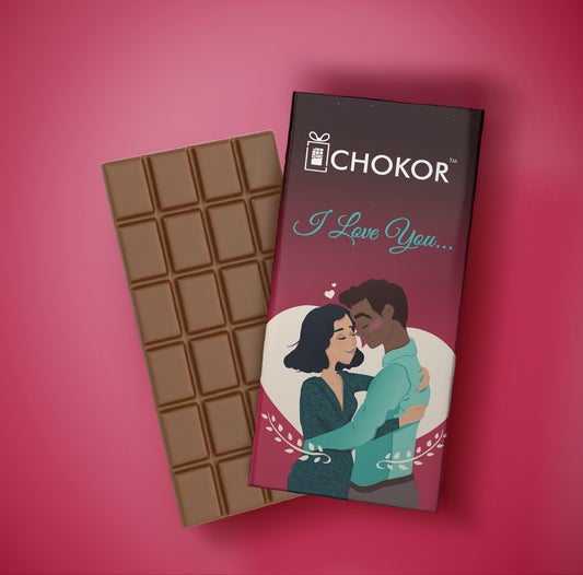 CHOKOR I Love You - White Chocolate Bar