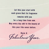 Happy New Year Greeting Card with Envelope