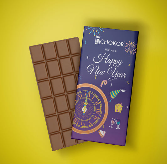 CHOKOR Happy New Year - White Chocolate Bar