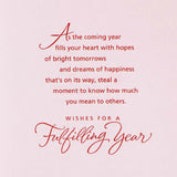 Special New Year Greeting Card with Envelope