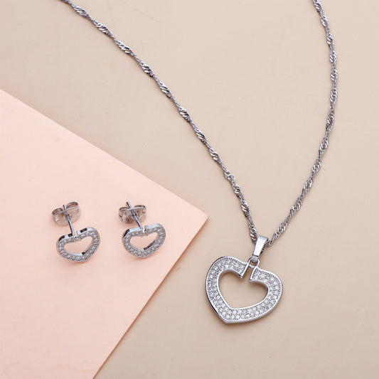 Ever Amour Pendant with Earring Set