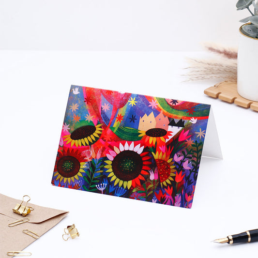 Floral Seasons Greeting Card