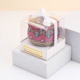 Scented Magenta Multicoloured Candle Pot