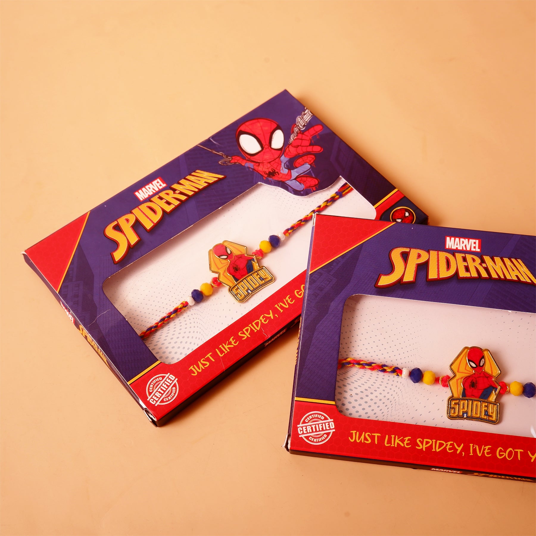 Captain America Green Rubber Kids Rakhi Pack of 2